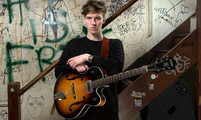 The old standing in front of graffiti to make it look like you didn't grow up in a stately home trick: George Ezra