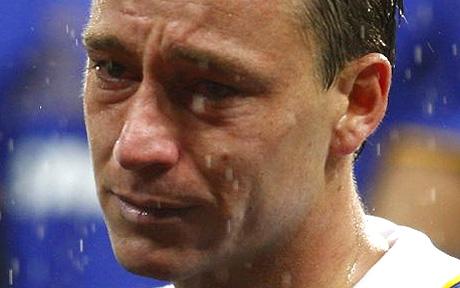John Terry crying in the rain