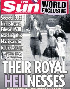 Harmless fun...the royal zieg heil